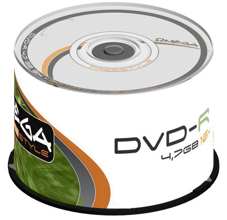 PT DVD-R 4.7GB 16x spindle 50/1, Omega Freestyle